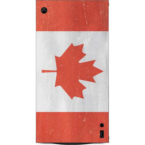 Canada Flag Distressed XBox Series X Digital Edition Console Skin